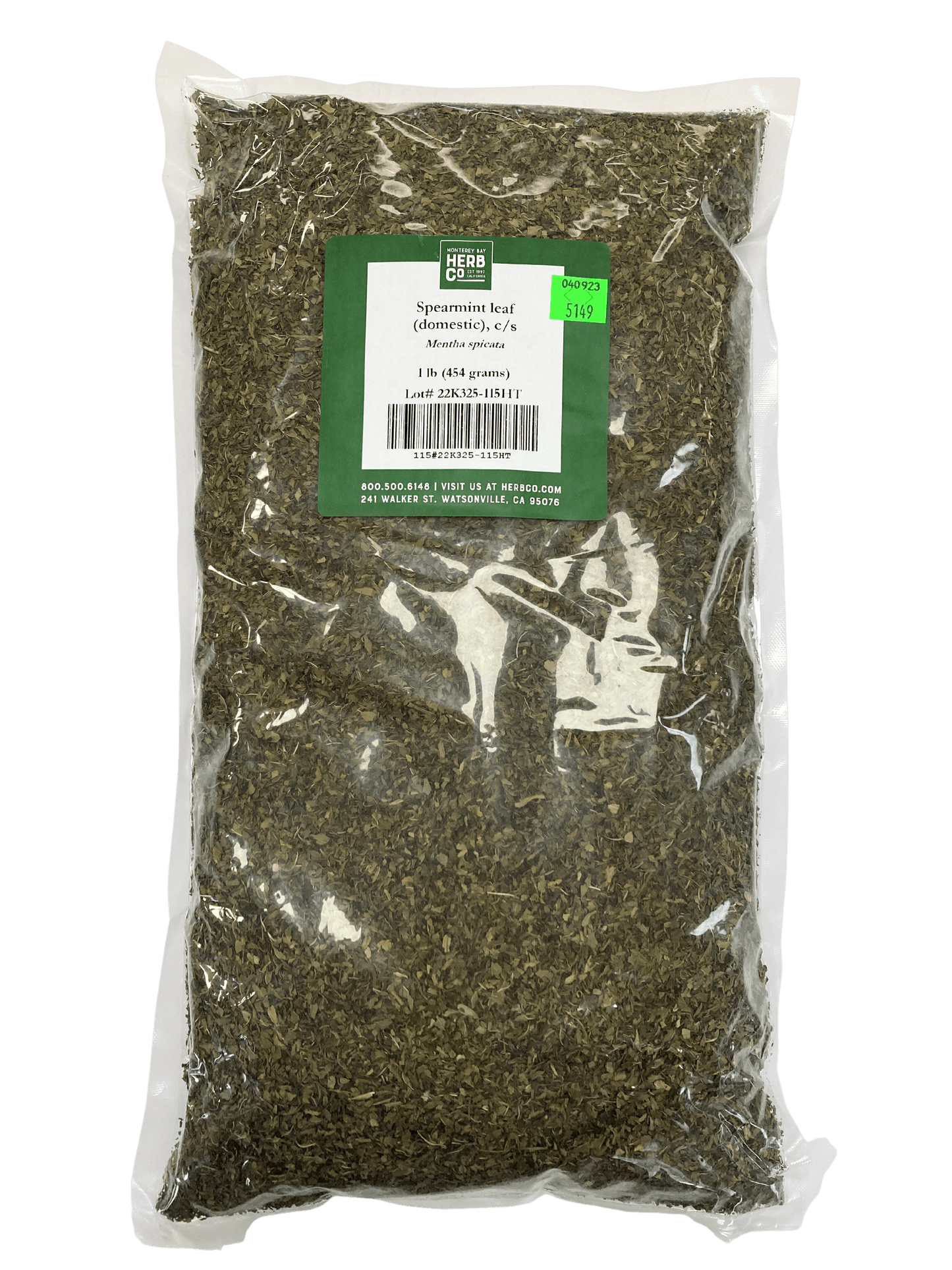 Premium Cut & Sifted Spearmint Leaf