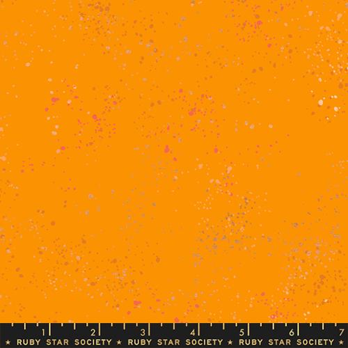 Speckled Metallic Clementine Cotton Fabric - 43"/44" Per Yard