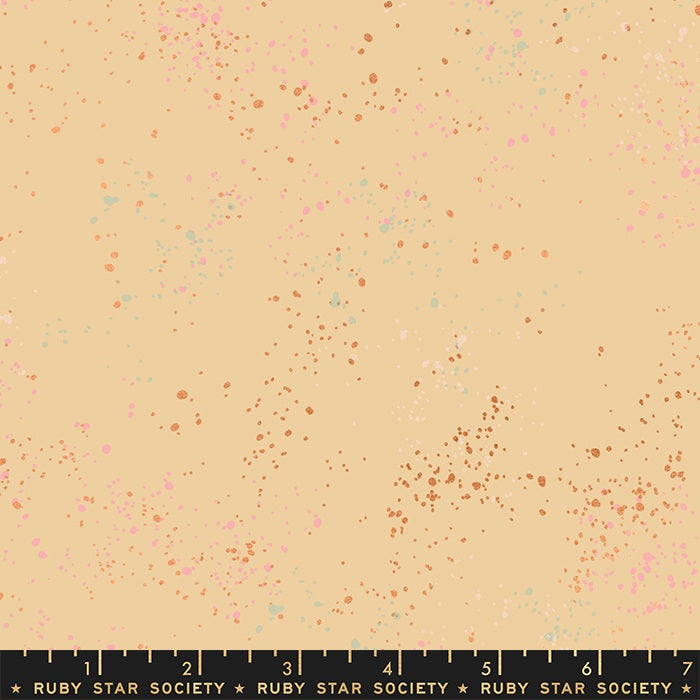 Speckled Metallic Parchment Cotton Fabric - 43"/44" Per Yard