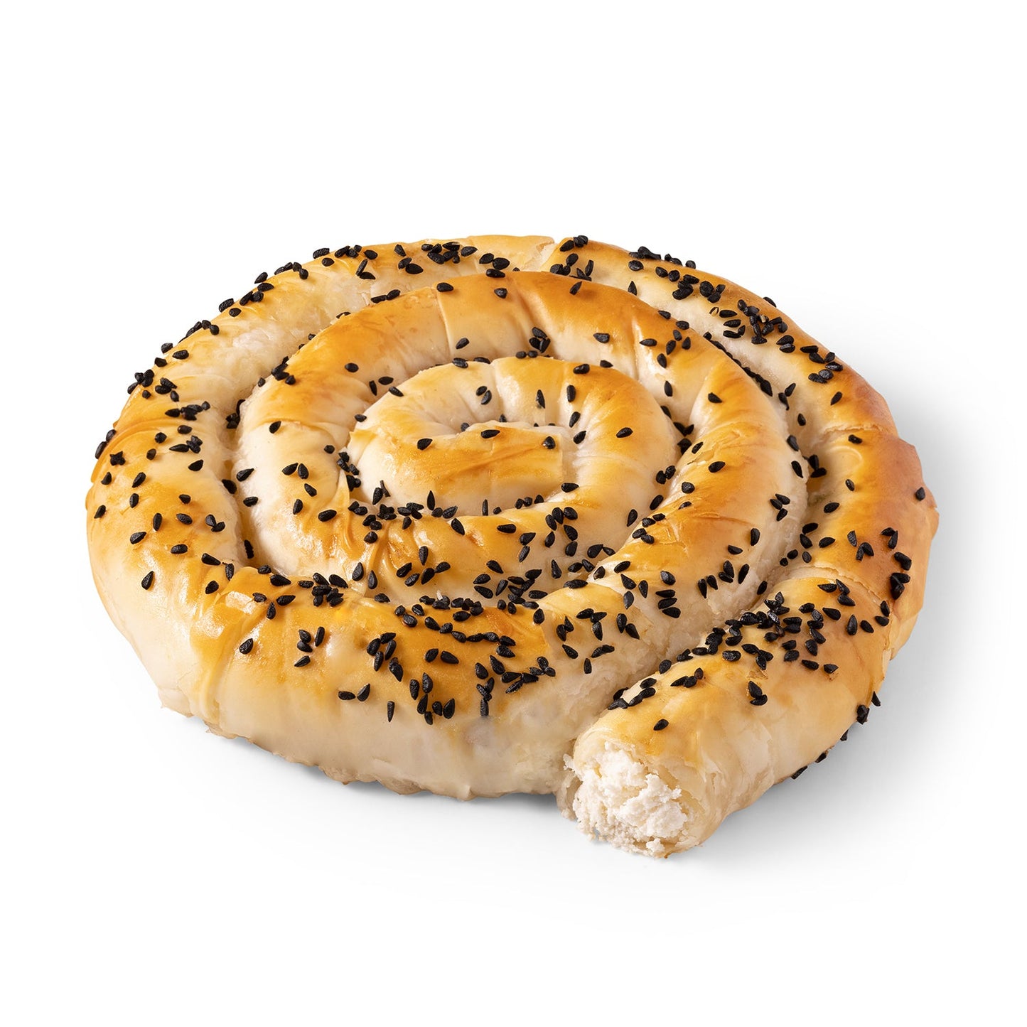 Börek de Moda Mom: pastel espiral clásico con queso blanco, 220 g cada uno, 40 piezas