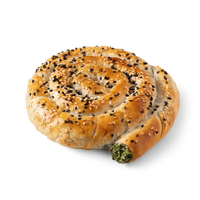 Börek de Moda Mom: pastel espiral clásico con espinacas y queso, 220 g cada uno, 40 piezas