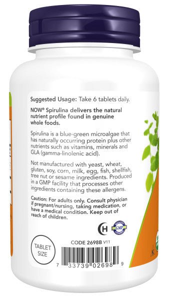 Spiruline Bio 500 mg - Superaliment Riche en Nutriments