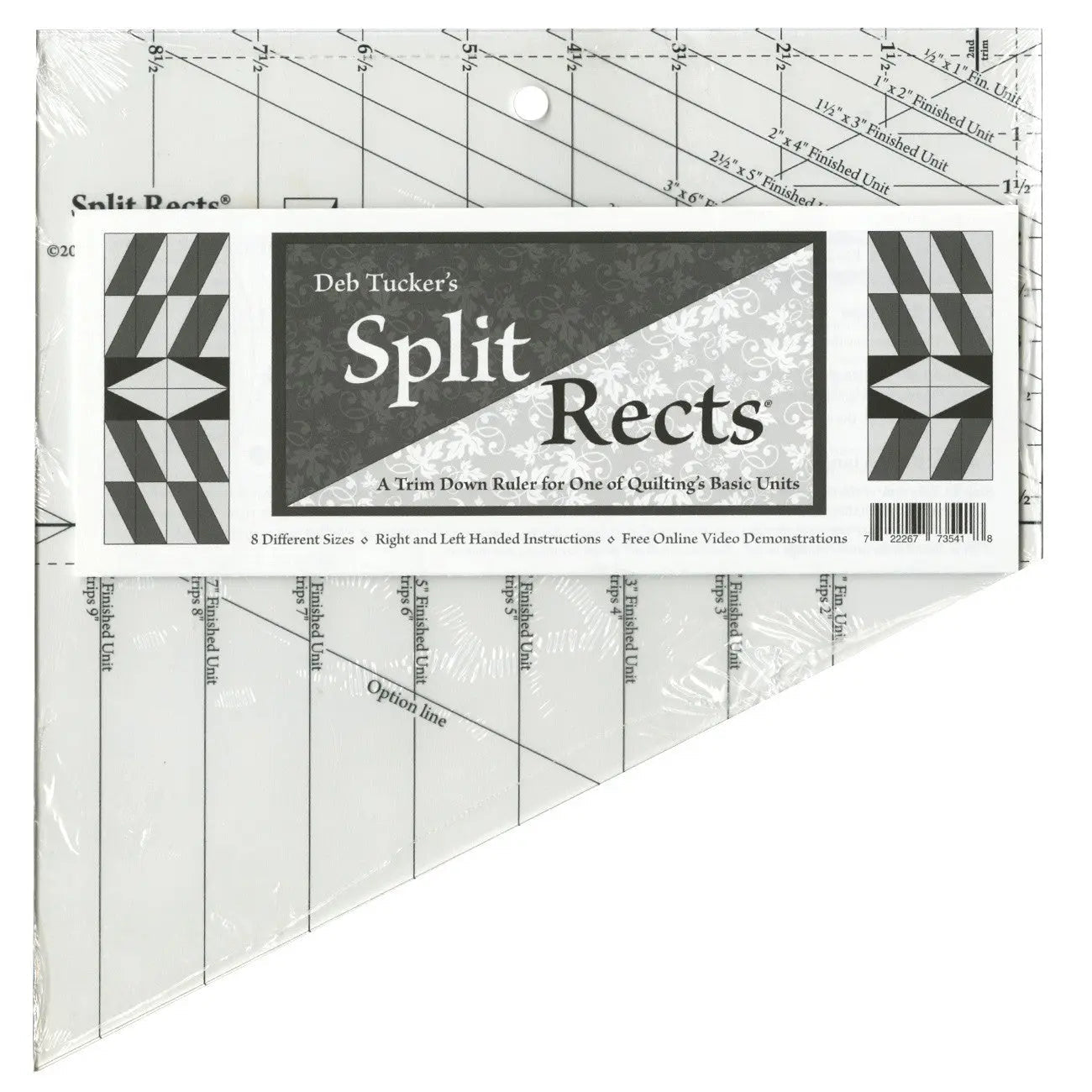 Split Rects Quilting Ruler