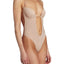 Bodysuit dos nu élégant U à décolleté plongeant pour femmes