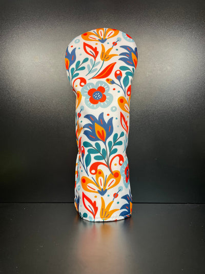 Encantadora funda floral para palo de golf para la primavera