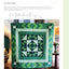 Modèle de Quilt Square Promenade pour la Décoration Intérieure