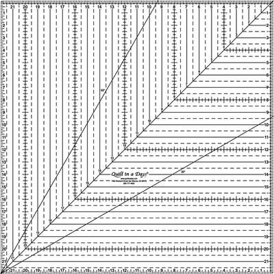 Premium 22-Inch Square Up Ruler for Quilting