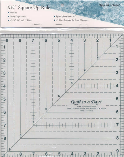 Premium 9.5-Inch Square Up Ruler for Quilting