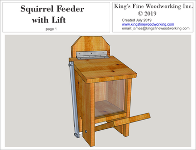 Premium Squirrel Feeder with Innovative Lid Lift Plans