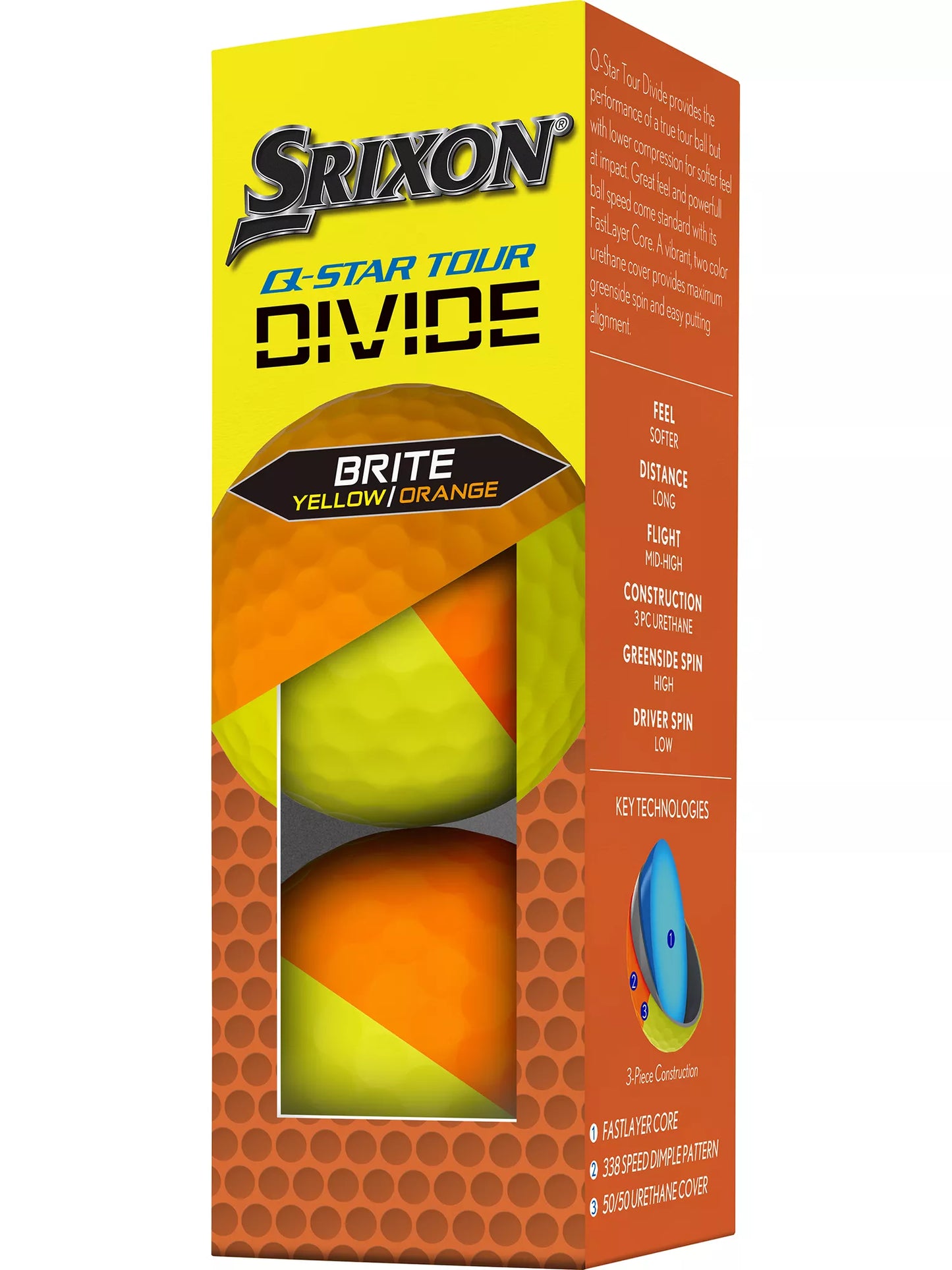 Pelotas de golf Srixon 2024 Q-STAR Tour Divide 2