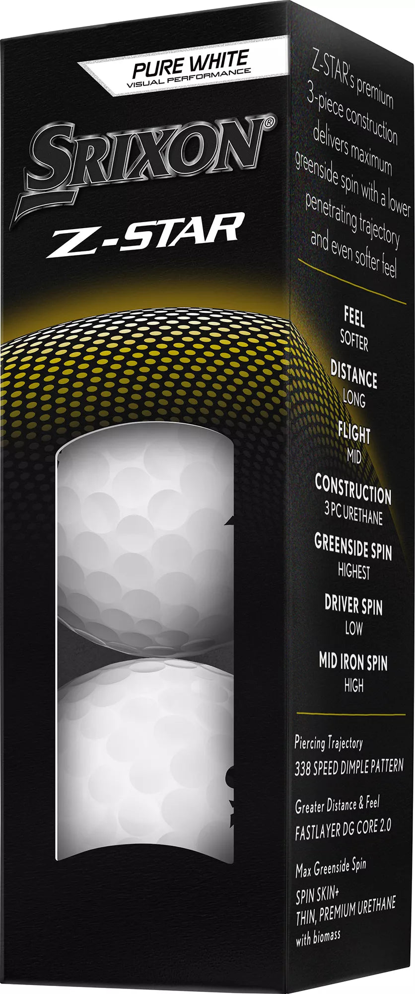 Srixon 2025 Z-STAR Premium Golf Balls for Precision Play