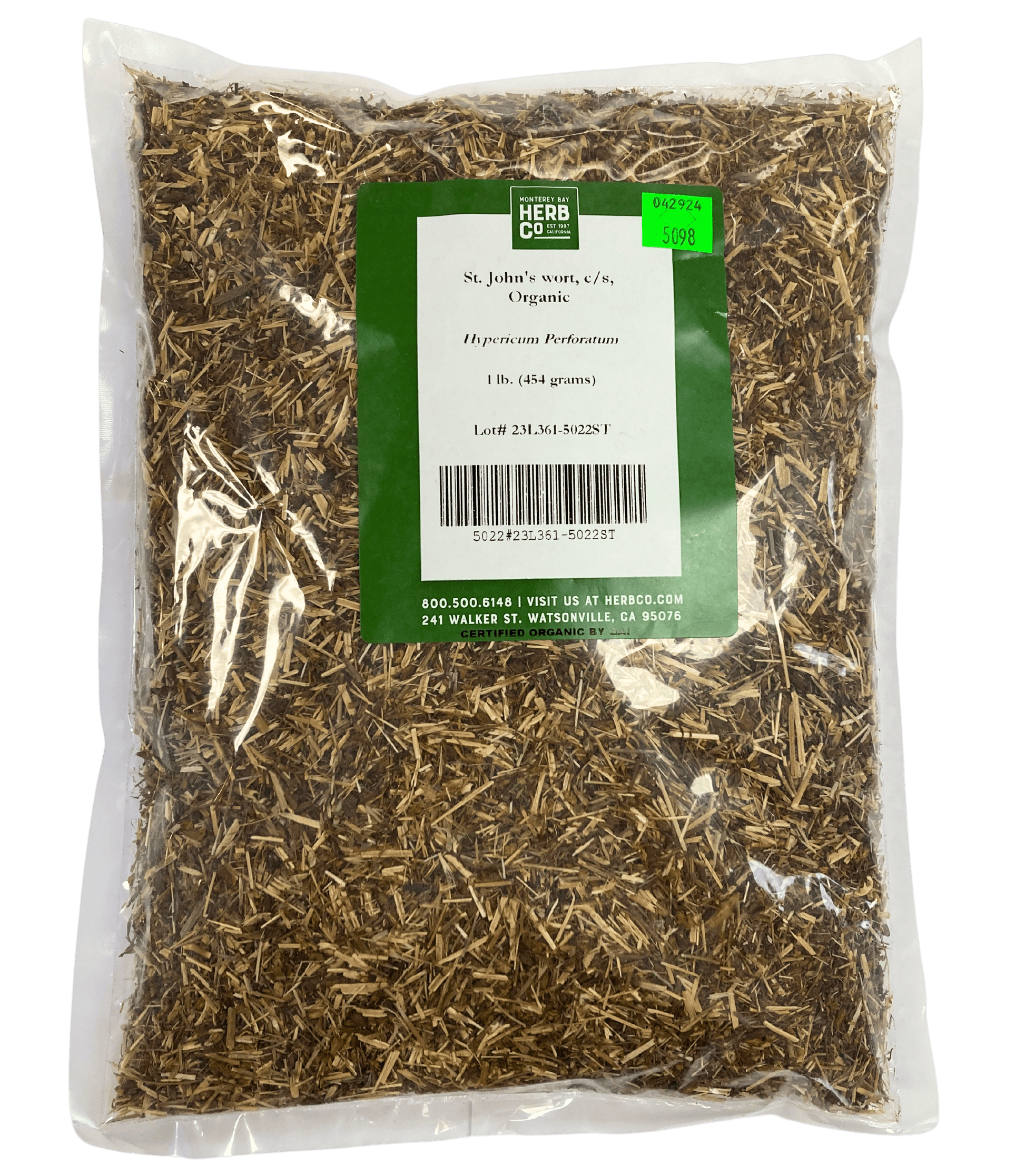 Organic St. John's Wort - Cut & Sifted Herbal Remedy - Korvel