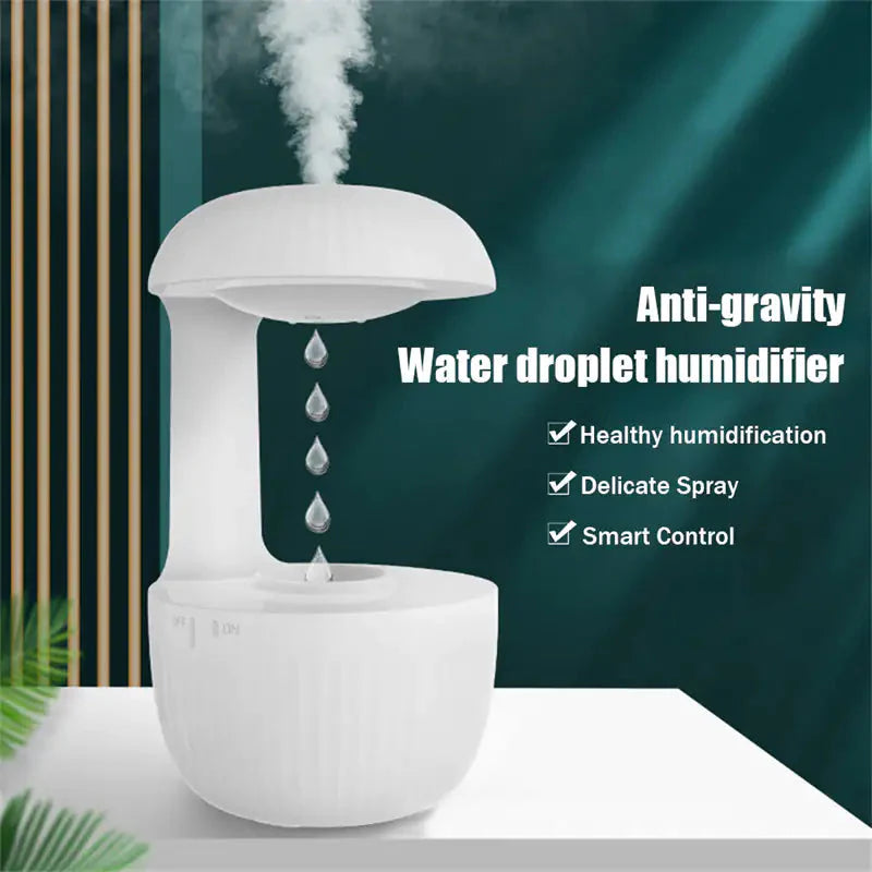 Anti-gravity Air Humidifier with Levitating Water Drops