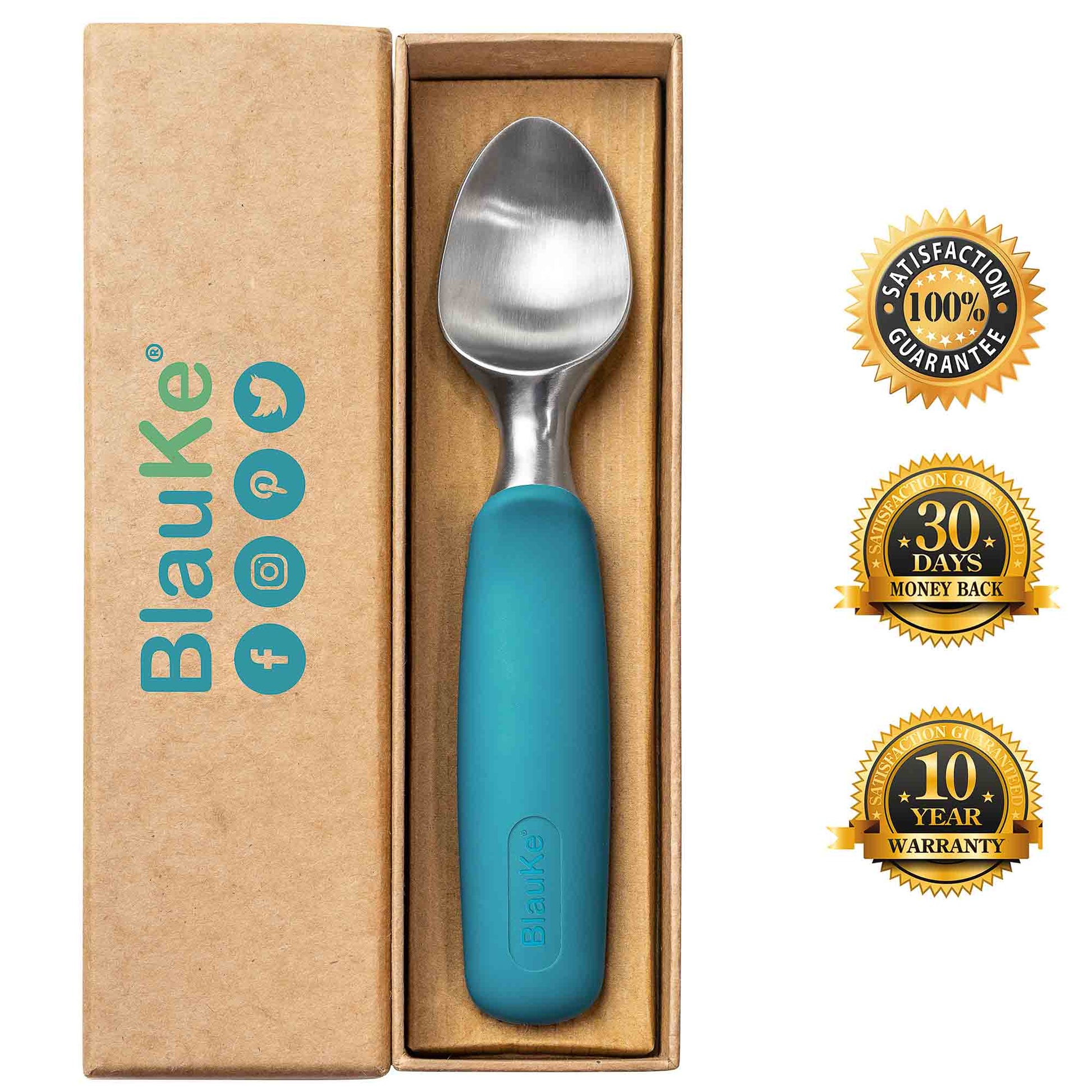 Heavy-Duty Stainless Steel Ice Cream Scoop – Anti-Freeze Handle - Korvel