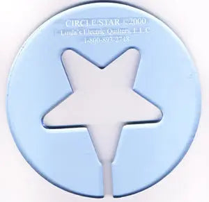 Gabarit acrylique cercle 8" / étoile 5"