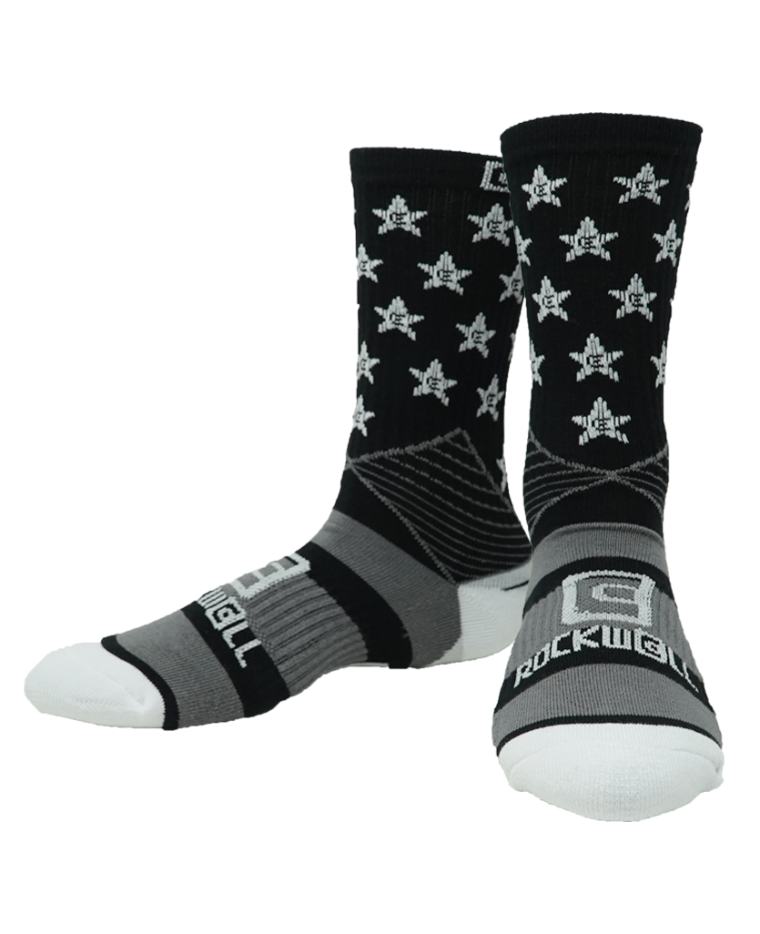 Patriotic Stars and Stripes Crew Socks - Korvel