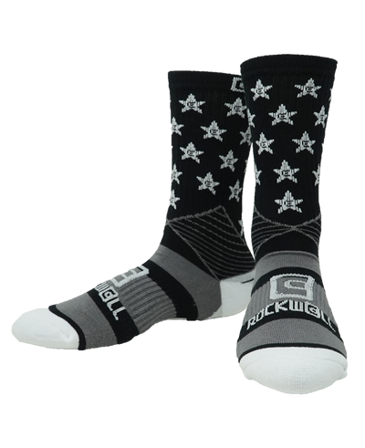 Patriotic Stars and Stripes Crew Socks - Korvel