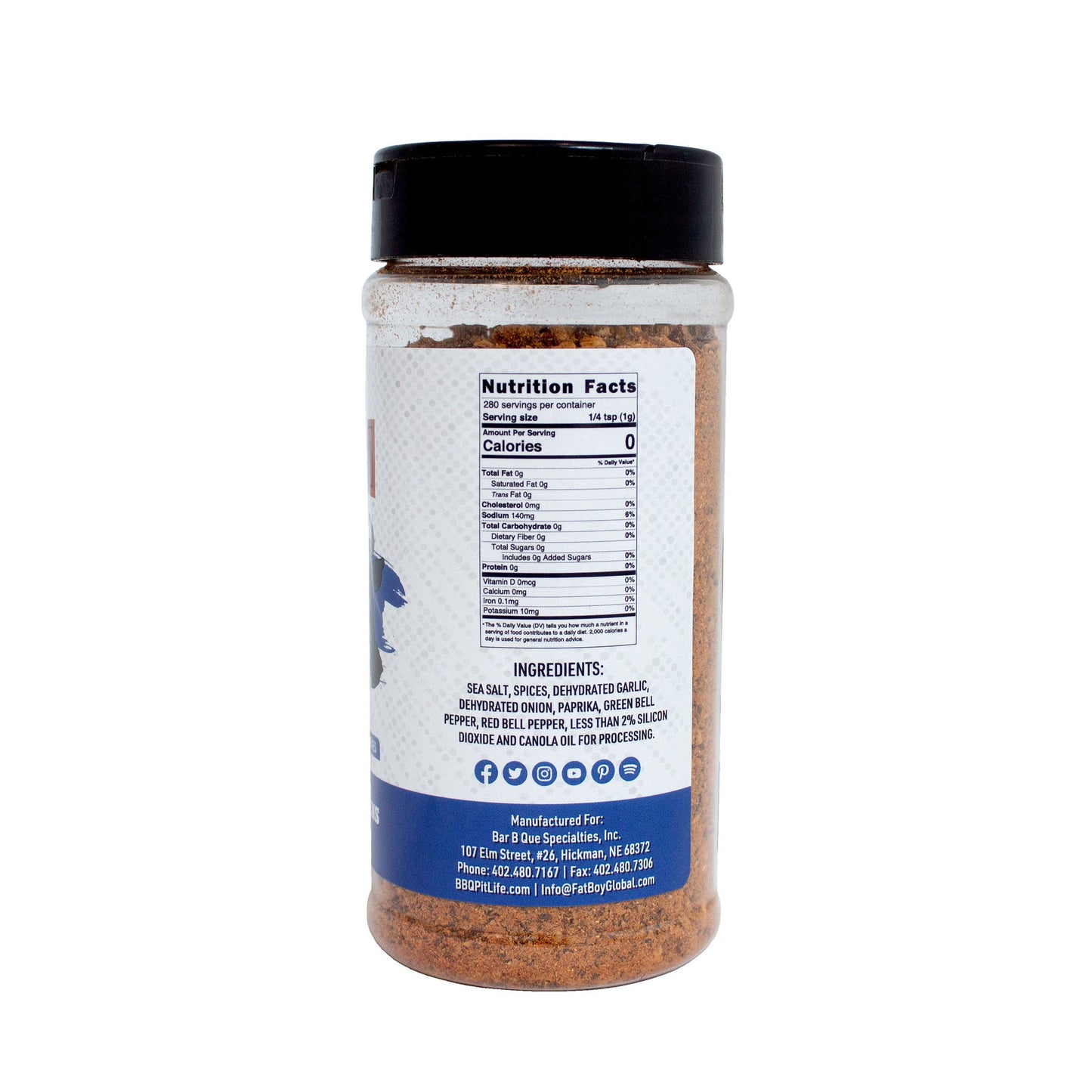 Gluten Free Natural Keto Friendly BBQ Rub - 9.9 oz