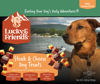 Lucky & Friends Steak & Cheese Dog Treats - Korvel