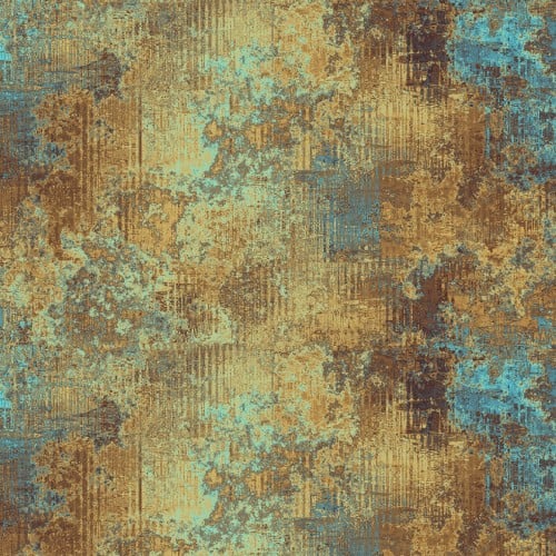Tela de Algodón Corrosión Marrón Steampunk Menagerie - 44"/45" por Yarda