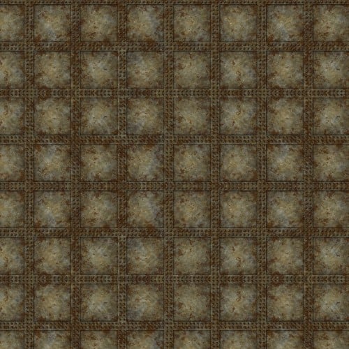 Steampunk Menagerie Rivets Cotton Fabric - 44"/45" Per Yard