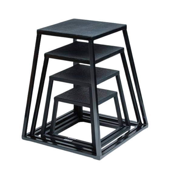 Rage Steel Plyo Boxes – Durable Jump Platforms with Non-Slip Surface – Available in 12", 18", and 24" Heights – Stackable and Stable for Int - Korvel