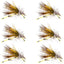 Kaufmann's Vibrant Yellow Crystal Stimulator Dry Flies - Size 10 (Pack of 6) - Korvel
