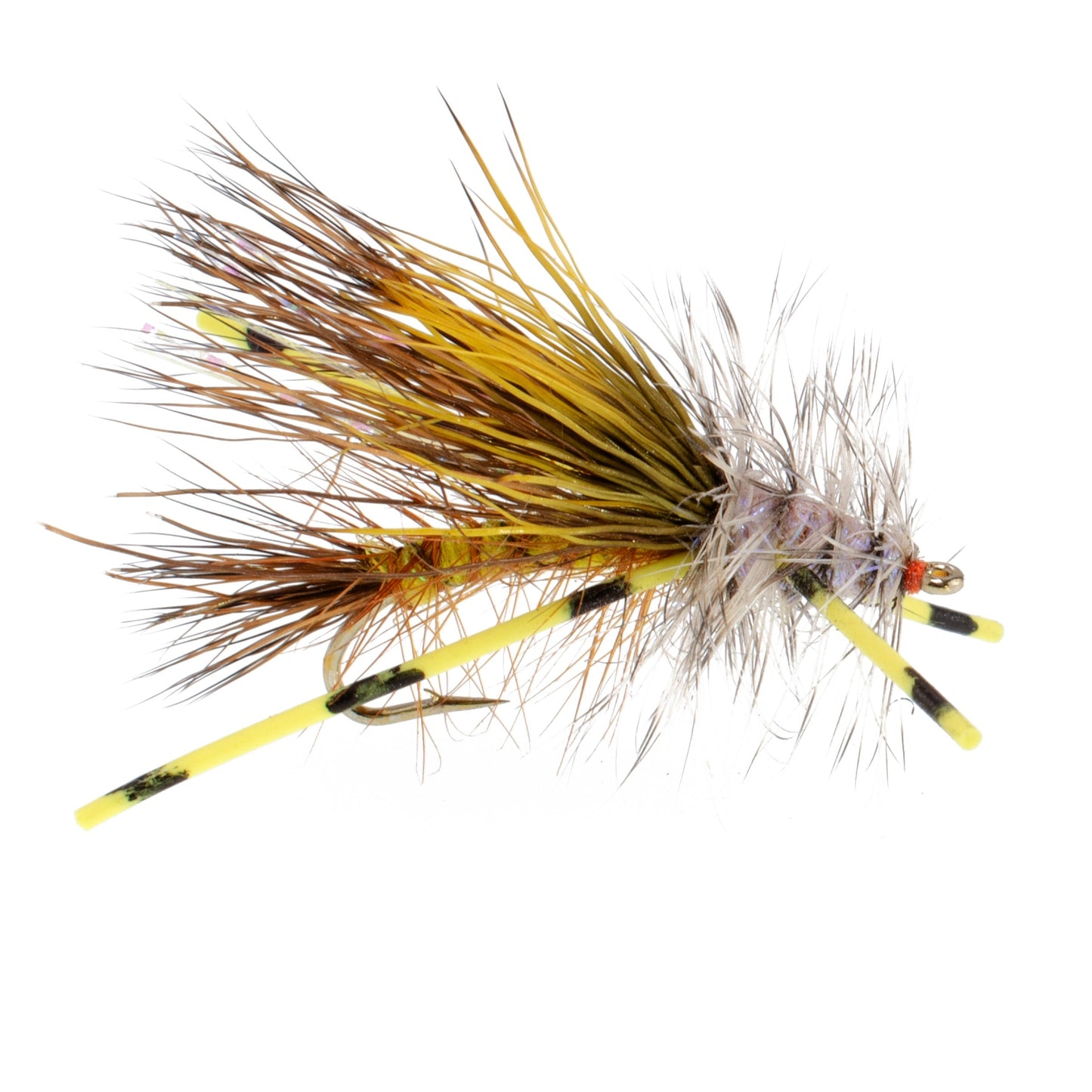 Kaufmann's Vibrant Yellow Crystal Stimulator Dry Flies - 12 Pack, Size 10 - Korvel