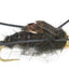 3-Pack Barbless Gold Bead Kaufmann's Black Stone Fly Nymphs with Rubber Legs - Size 10 - Korvel