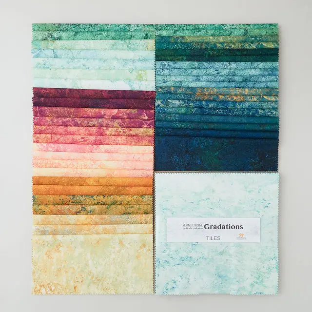 Carreaux de Gemmes Stonehenge Gradations II - Tissu en Coton Premium