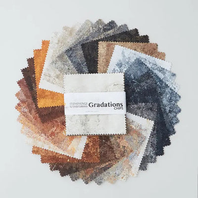 Stonehenge Gradations II Mineral Chips - Cotton Fabric