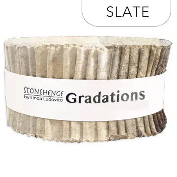 Tiras de Pizarra Gradaciones II Stonehenge - Tela de Algodón Premium