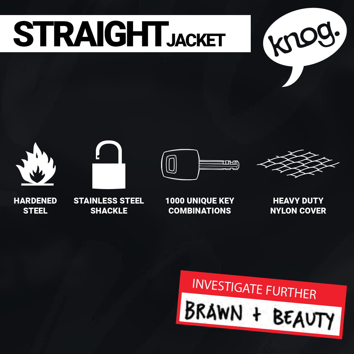 Knog - Straight Jacket Skinny - Chain Lock - Korvel