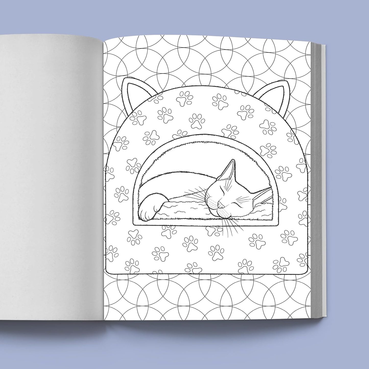 Calming Cat Coloring Book for Adults: A Creative Escape (Spiral Bound) - Korvel