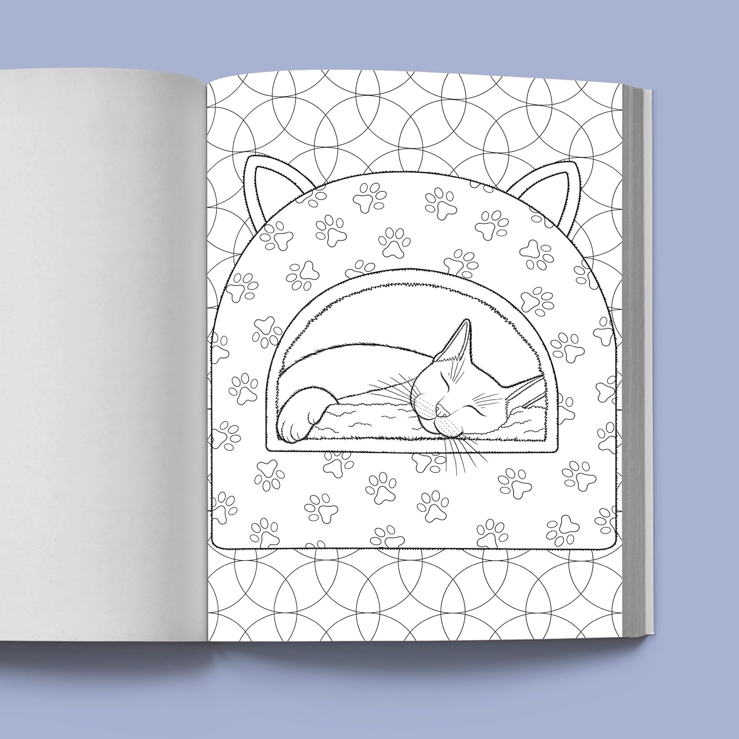 Calming Cat Coloring Book for Adults: A Creative Escape (Spiral Bound) - Korvel