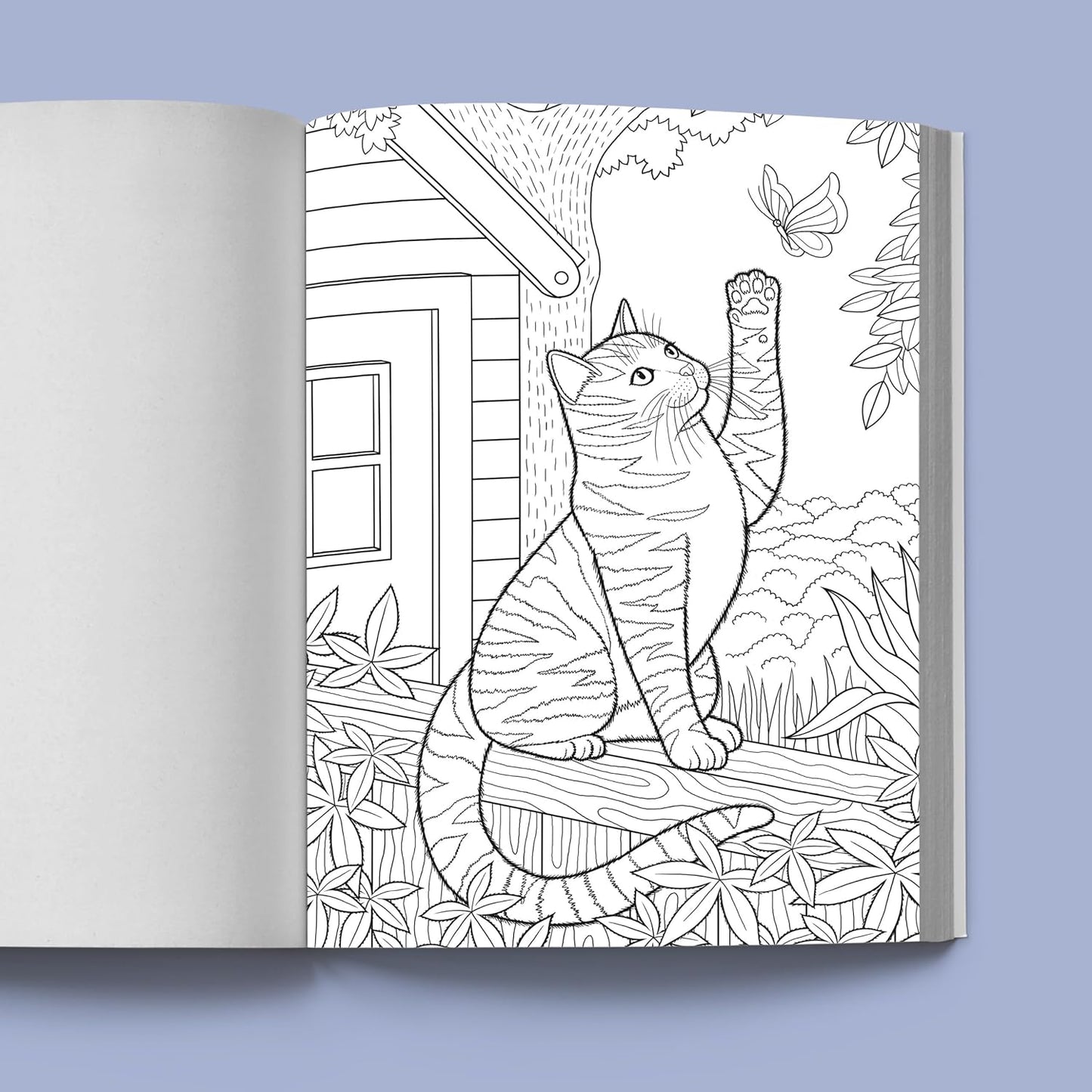 Calming Cat Coloring Book for Adults: A Creative Escape (Spiral Bound) - Korvel