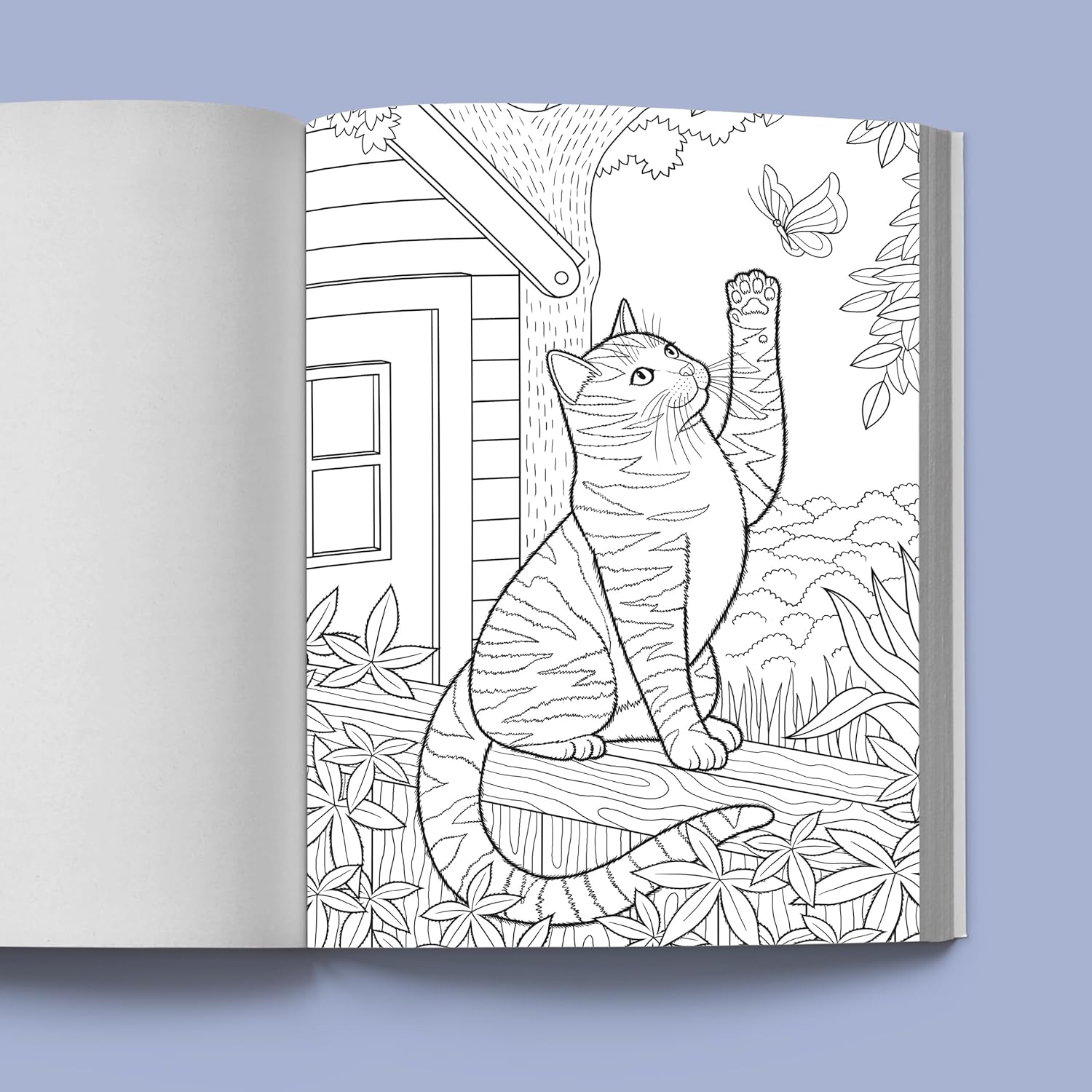 Calming Cat Coloring Book for Adults: A Creative Escape (Spiral Bound) - Korvel