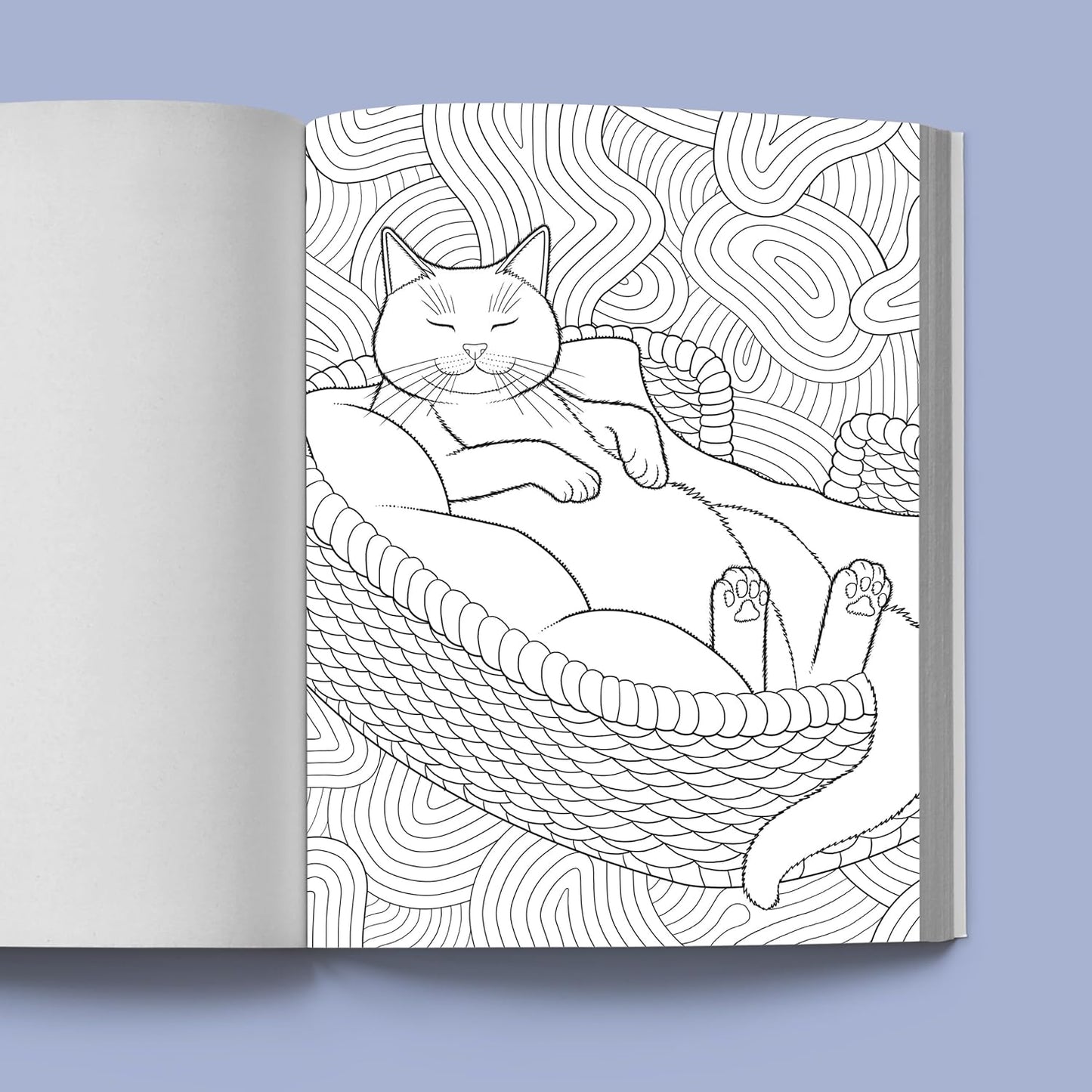 Calming Cat Coloring Book for Adults: A Creative Escape (Spiral Bound) - Korvel