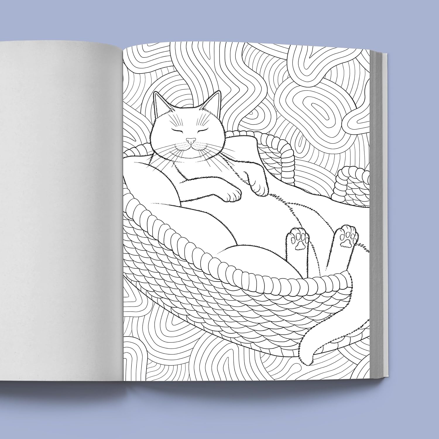 Calming Cat Coloring Book for Adults: A Creative Escape (Spiral Bound) - Korvel