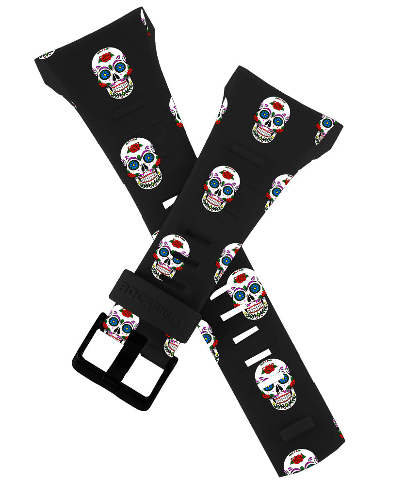 Coliseum Fit™ - Phantom Black Sugar Skull Watch - Korvel