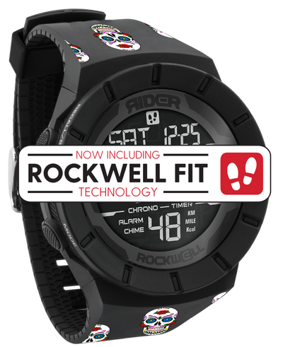 Coliseum Fit™ - Phantom Black Sugar Skull Watch - Korvel