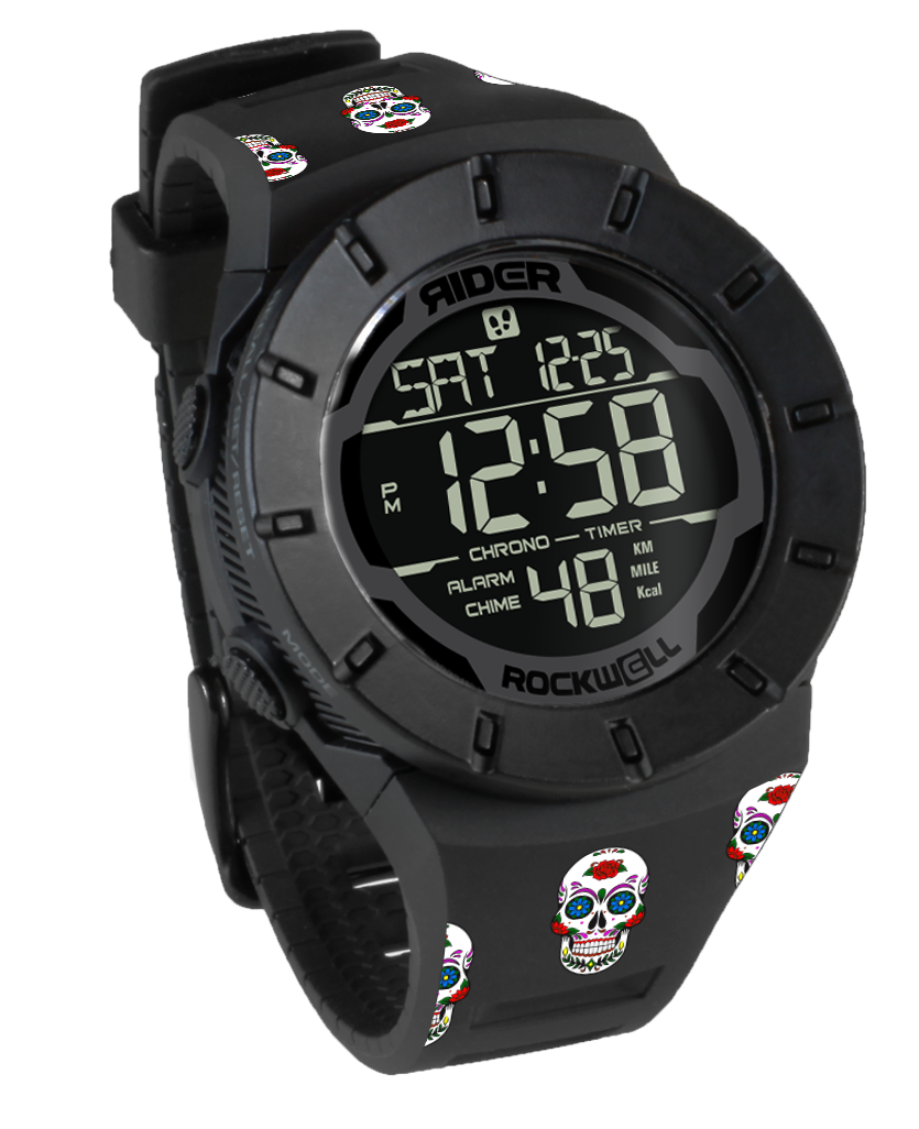 Coliseum Fit™ - Sugar Skull FORUM EDITION (Phantom Black) Watch - Korvel