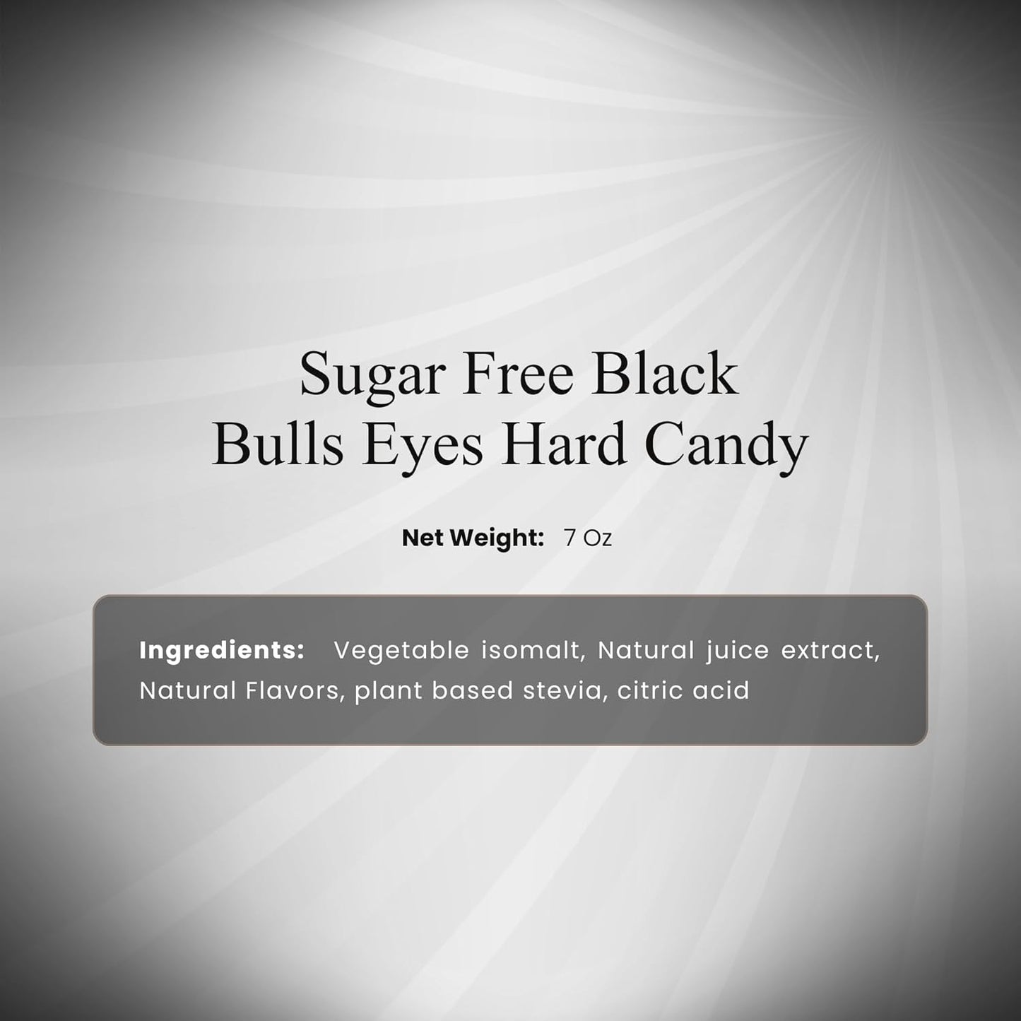 Caramelos Duro Sin Azúcar Black Bulls Eyes de Andy Anand - 25 Piezas