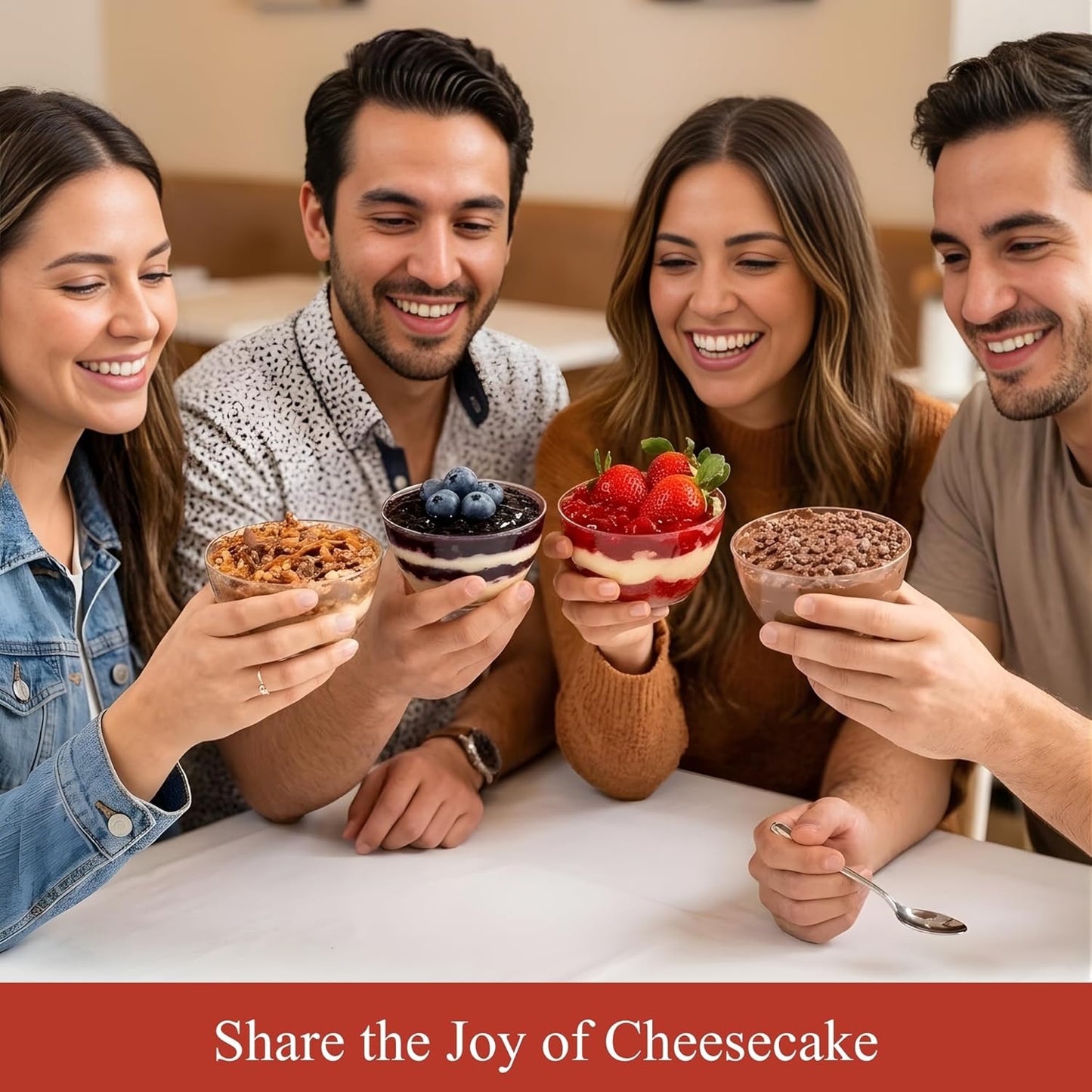Muestra de Cheesecake Sin Azúcar de Andy Anand - 4 Sabores, 3.7 lb