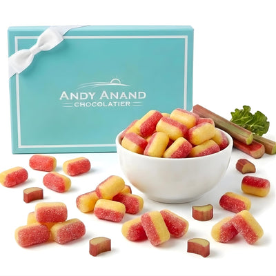 Andy Anand Sugar Free Rhubarb and Custard Hard Candy - 25 Pieces