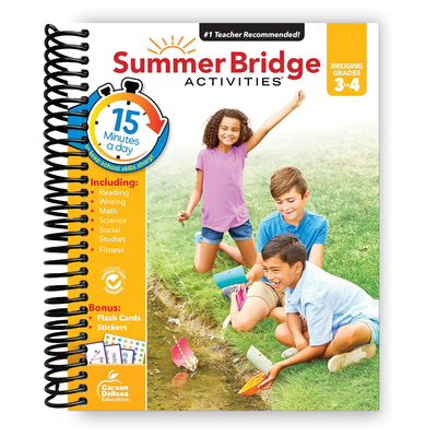 Engaging Summer Learning Workbook for 3rd to 4th Graders: Math, Reading, Writing & More! - Korvel