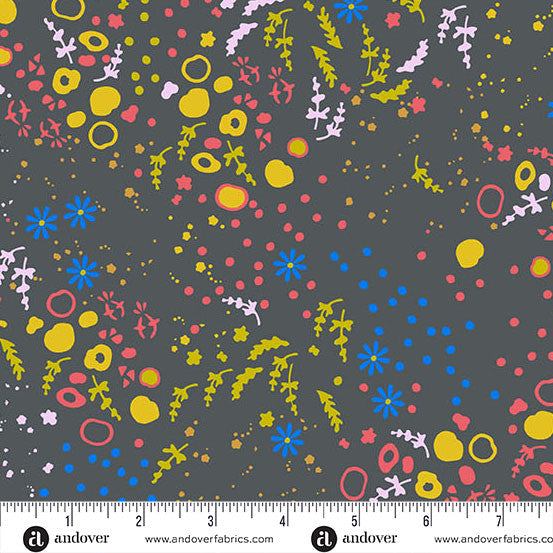 Sun Print 2026 Equanimity Dark Cotton Fabric - 44"/45" Per Yard