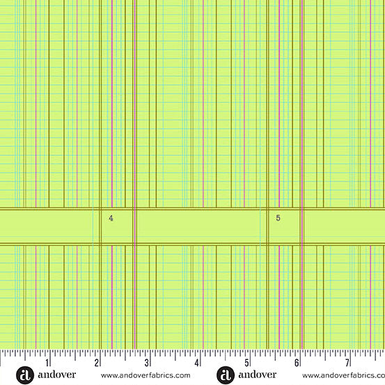 Tela de algodón pistacho Sun Print 2026 Ledger - 44"/45" por yarda