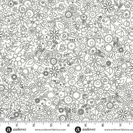 Tela de Algodón Woodland Panda Susurro Sun Print - 44"/45" por Yarda
