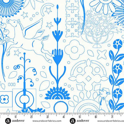 Tissu Sun Print Whisper Teacup Cameo - 44"/45" par yard